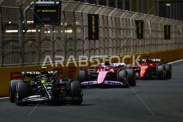 Jeddah, Saudi Arabia. 19th Mar, 2023. Lewis Hamilton (GBR) Mercedes AMG F1 W14. 19.03.2023. Formula 1 World Championship, Rd 2, Saudi Arabian Grand Prix, Jeddah, Saudi Arabia, Race Day. Photo credit should read: XPB/Press Association Images. Credit: XPB Images Ltd/Alamy Live News Jeddah, Saudi Arabia. 19th Mar, 2023. Lewis Hamilton (GBR) Mercedes AMG F1 W14. 19.03.2023. Formula 1 World Championship, Rd 2, Saudi Arabian Grand Prix, Jeddah, Saudi Arabia, Race Day. Photo credit should read: XPB/Press Association Images. Credit: XPB Images Ltd/Alamy Live News