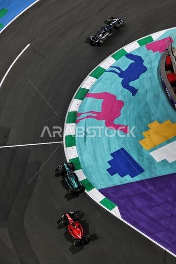 Jeddah, Saudi Arabia. 19th Mar, 2023. George Russell (GBR) Mercedes AMG F1 W14. Formula 1 World Championship, Rd 2, Saudi Arabian Grand Prix, Sunday 19th March 2023. Jeddah, Saudi Arabia. Credit: James Moy/Alamy Live News