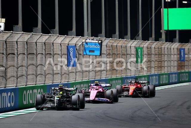 Jeddah, Saudi Arabia. 19th Mar, 2023. Lewis Hamilton (GBR) Mercedes AMG F1 W14. 19.03.2023. Formula 1 World Championship, Rd 2, Saudi Arabian Grand Prix, Jeddah, Saudi Arabia, Race Day. Photo credit should read: XPB/Press Association Images. Credit: XPB Images Ltd/Alamy Live News