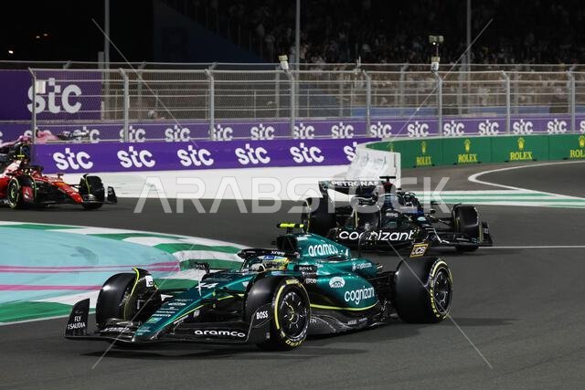 Jeddah, Saudi Arabia. 19th Mar, 2023. Fernando Alonso (ESP) Aston Martin F1 Team AMR23. 19.03.2023. Formula 1 World Championship, Rd 2, Saudi Arabian Grand Prix, Jeddah, Saudi Arabia, Race Day. Photo credit should read: XPB/Press Association Images. Credit: XPB Images Ltd/Alamy Live News
