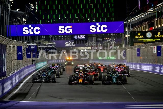 جدة، المملكة العربية السعودية، 19 مارس/آذار، سيرجيو بيريز، من المكسيك، يتنافس لصالح فريق ريد بول ريسينغ. يوم السباق، الجولة الثانية من بطولة العالم للفورمولا 1 لعام 2023. حقوق الصورة: مايكل بوتس/ألامي لايف نيوز