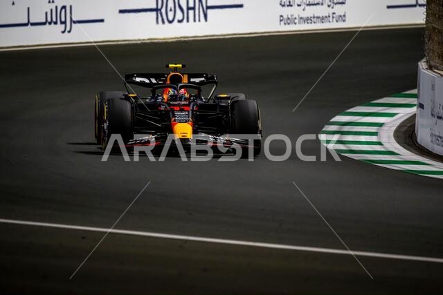 Jeddah, Saudi Arabia, March 19, Sergio Perez, from Mexico competes for Red Bull Racing. Race day, round 2 of the 2023 Formula 1 championship. Credit: Michael Potts/Alamy Live News
