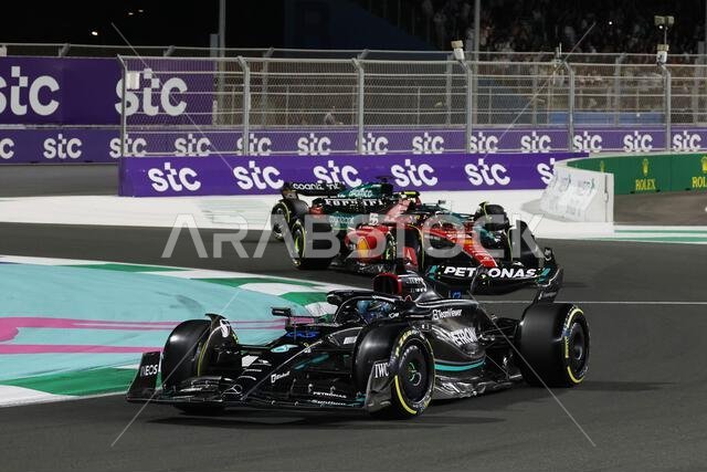 جدة، المملكة العربية السعودية. ١٩ مارس ٢٠٢٣. جورج راسل (بريطانيا) مرسيدس AMG F1 W14. ١٩/٠٣/٢٠٢٣. بطولة العالم للفورمولا ١، الجولة الثانية، جائزة السعودية الكبرى، جدة، المملكة العربية السعودية، يوم السباق. حقوق الصورة محفوظة لـ: XPB/Press Association Images. المصدر: XPB Images Ltd/Alamy Live News جدة، المملكة العربية السعودية. ١٩ مارس ٢٠٢٣. جورج راسل (بريطانيا) مرسيدس AMG F1 W14. ١٩/٠٣/٢٠٢٣. بطولة العالم للفورمولا ١، الجولة الثانية، جائزة السعودية الكبرى، جدة، المملكة العربية السعودية، يوم السباق. حقوق الصورة محفوظة لـ: XPB/Press Association Images. المصدر: XPB Images Ltd/Alamy Live News