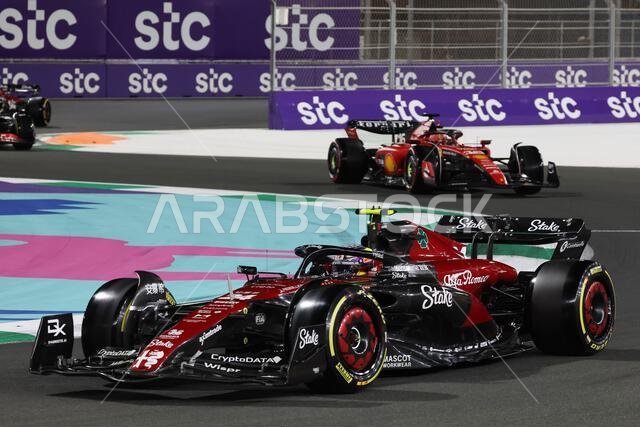 Jeddah, Saudi Arabia. 19th Mar, 2023. Zhou Guanyu (CHN) Alfa Romeo F1 Team C43. 19.03.2023. Formula 1 World Championship, Rd 2, Saudi Arabian Grand Prix, Jeddah, Saudi Arabia, Race Day. Photo credit should read: XPB/Press Association Images. Credit: XPB Images Ltd/Alamy Live News