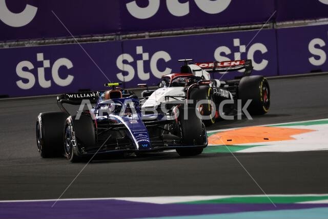 Jeddah, Saudi Arabia. 19th Mar, 2023. Logan Sargeant (USA) Williams Racing FW45. 19.03.2023. Formula 1 World Championship, Rd 2, Saudi Arabian Grand Prix, Jeddah, Saudi Arabia, Race Day. Photo credit should read: XPB/Press Association Images. Credit: XPB Images Ltd/Alamy Live News