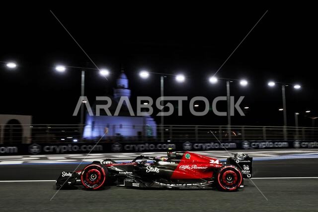 Jeddah, Saudi Arabia. 17th Mar, 2023. Zhou Guanyu (CHN) Alfa Romeo F1 Team C43. 17.03.2023. Formula 1 World Championship, Rd 2, Saudi Arabian Grand Prix, Jeddah, Saudi Arabia, Practice Day. Photo credit should read: XPB/Press Association Images. Credit: XPB Images Ltd/Alamy Live News