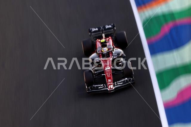 Jeddah, Saudi Arabia. 17th Mar, 2023. Zhou Guanyu (CHN) Alfa Romeo F1 Team C43. Formula 1 World Championship, Rd 2, Saudi Arabian Grand Prix, Friday 17th March 2023. Jeddah, Saudi Arabia. Credit: James Moy/Alamy Live News