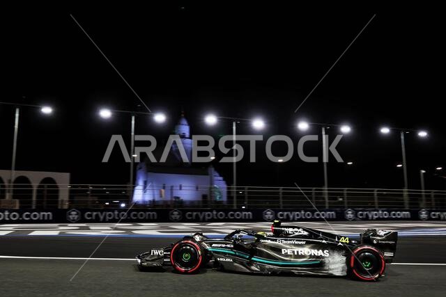 Jeddah, Saudi Arabia. 17th Mar, 2023. Lewis Hamilton (GBR) Mercedes AMG F1 W14. 17.03.2023. Formula 1 World Championship, Rd 2, Saudi Arabian Grand Prix, Jeddah, Saudi Arabia, Practice Day. Photo credit should read: XPB/Press Association Images. Credit: XPB Images Ltd/Alamy Live News