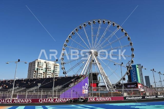 Jeddah, Saudi Arabia. 17th Mar, 2023. Lewis Hamilton (GBR) Mercedes AMG F1 W14. Formula 1 World Championship, Rd 2, Saudi Arabian Grand Prix, Friday 17th March 2023. Jeddah, Saudi Arabia. Credit: James Moy/Alamy Live News