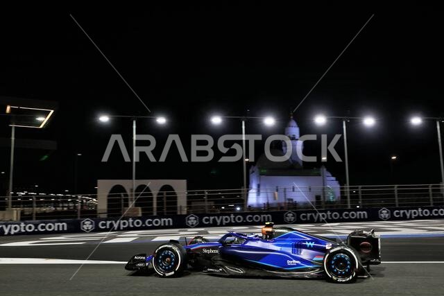 جدة، المملكة العربية السعودية. ١٧ مارس ٢٠٢٣. لوجان سارجنت (الولايات المتحدة الأمريكية)، فريق ويليامز ريسينغ، سيارة FW45. ١٧/٠٣/٢٠٢٣. بطولة العالم للفورمولا ١، الجولة الثانية، جائزة السعودية الكبرى، جدة، المملكة العربية السعودية، يوم التجارب الحرة. حقوق الصورة محفوظة لـ: XPB/Press Association Images. المصدر: XPB Images Ltd/Alamy Live News جدة، المملكة العربية السعودية. ١٧ مارس ٢٠٢٣. لوجان سارجنت (الولايات المتحدة الأمريكية)، فريق ويليامز ريسينغ، سيارة FW45. ١٧/٠٣/٢٠٢٣. بطولة العالم للفورمولا ١، الجولة الثانية، جائزة السعودية الكبرى، جدة، المملكة العربية السعودية، يوم التجارب الحرة. حقوق الصورة محفوظة لـ: XPB/Press Association Images. المصدر: XPB Images Ltd/Alamy Live News