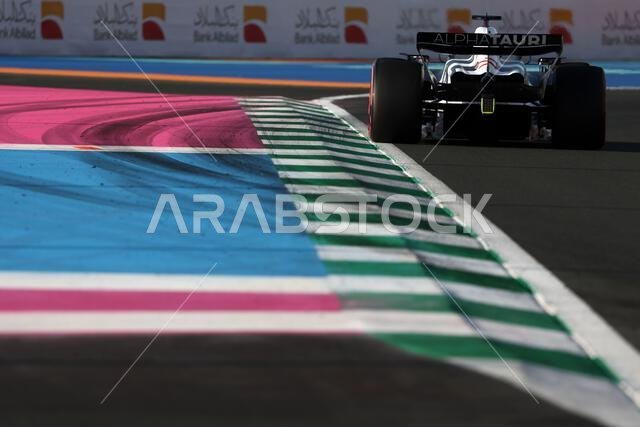 Jeddah, Saudi Arabia. 17th Mar, 2023. Nyck de Vries (NLD) AlphaTauri AT04. Formula 1 World Championship, Rd 2, Saudi Arabian Grand Prix, Friday 17th March 2023. Jeddah, Saudi Arabia. Credit: James Moy/Alamy Live News
