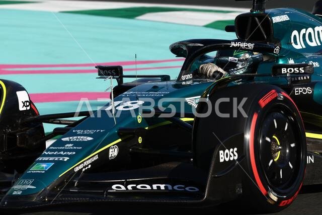 Jeddah, Saudi Arabia. 17th Mar, 2023. Lance Stroll (CDN) Aston Martin F1 Team AMR23. Formula 1 World Championship, Rd 2, Saudi Arabian Grand Prix, Friday 17th March 2023. Jeddah, Saudi Arabia. Credit: James Moy/Alamy Live News