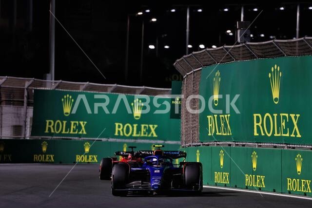 Jeddah, Saudi Arabia. 17th Mar, 2023. Logan Sargeant (USA) Williams Racing FW45. Formula 1 World Championship, Rd 2, Saudi Arabian Grand Prix, Friday 17th March 2023. Jeddah, Saudi Arabia. Credit: James Moy/Alamy Live News
