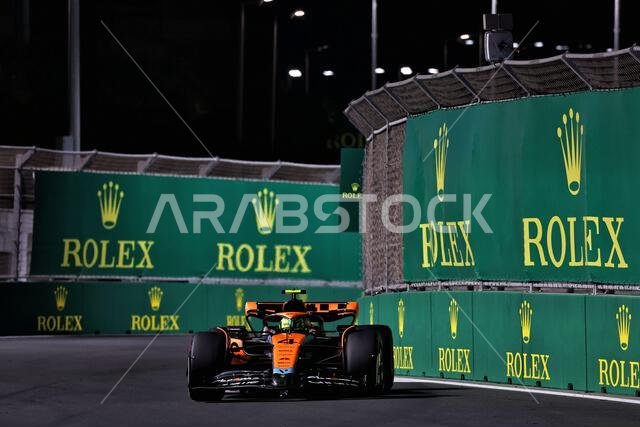 Jeddah, Saudi Arabia. 17th Mar, 2023. Lando Norris (GBR) McLaren MCL60. Formula 1 World Championship, Rd 2, Saudi Arabian Grand Prix, Friday 17th March 2023. Jeddah, Saudi Arabia. Credit: James Moy/Alamy Live News