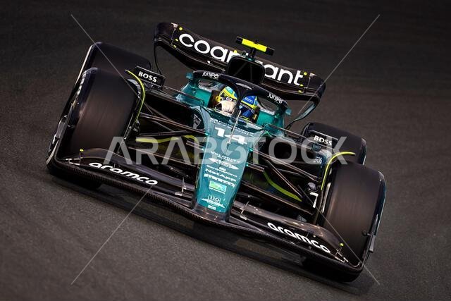Jeddah, Saudi Arabia. 18th Mar, 2023. Fernando Alonso (ESP) Aston Martin F1 Team AMR23. Formula 1 World Championship, Rd 2, Saudi Arabian Grand Prix, Saturday 18th March 2023. Jeddah, Saudi Arabia. Credit: James Moy/Alamy Live News Jeddah, Saudi Arabia. 18th Mar, 2023. Fernando Alonso (ESP) Aston Martin F1 Team AMR23. Formula 1 World Championship, Rd 2, Saudi Arabian Grand Prix, Saturday 18th March 2023. Jeddah, Saudi Arabia. Credit: James Moy/Alamy Live News