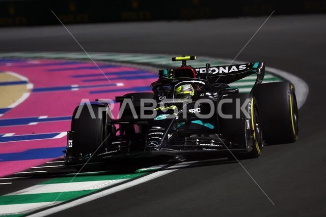 Jeddah, Saudi Arabia. 17th Mar, 2023. Lewis Hamilton (GBR) Mercedes AMG F1 W14. Formula 1 World Championship, Rd 2, Saudi Arabian Grand Prix, Friday 17th March 2023. Jeddah, Saudi Arabia. Credit: James Moy/Alamy Live News