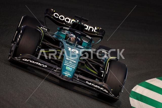 Jeddah, Saudi Arabia. 18th Mar, 2023. Lance Stroll (CDN) Aston Martin F1 Team AMR23. Formula 1 World Championship, Rd 2, Saudi Arabian Grand Prix, Saturday 18th March 2023. Jeddah, Saudi Arabia. Credit: James Moy/Alamy Live News
