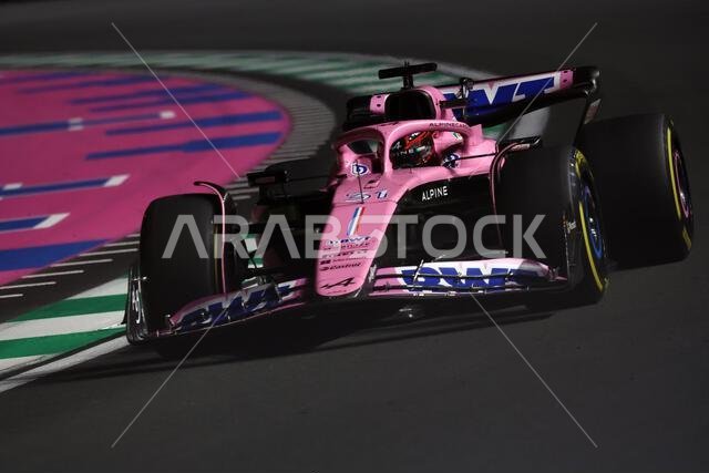 Jeddah, Saudi Arabia. 17th Mar, 2023. Esteban Ocon (FRA) Alpine F1 Team A523. Formula 1 World Championship, Rd 2, Saudi Arabian Grand Prix, Friday 17th March 2023. Jeddah, Saudi Arabia. Credit: James Moy/Alamy Live News