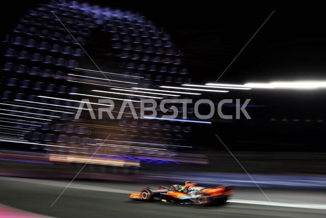 Jeddah, Saudi Arabia. 17th Mar, 2023. Lando Norris (GBR) McLaren MCL60. Formula 1 World Championship, Rd 2, Saudi Arabian Grand Prix, Friday 17th March 2023. Jeddah, Saudi Arabia. Credit: James Moy/Alamy Live News