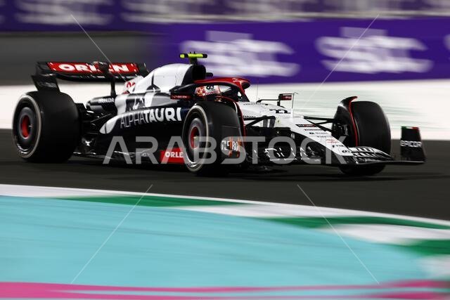 Jeddah, Saudi Arabia. 17th Mar, 2023. Yuki Tsunoda (JPN) AlphaTauri AT04. Formula 1 World Championship, Rd 2, Saudi Arabian Grand Prix, Friday 17th March 2023. Jeddah, Saudi Arabia. Credit: James Moy/Alamy Live News