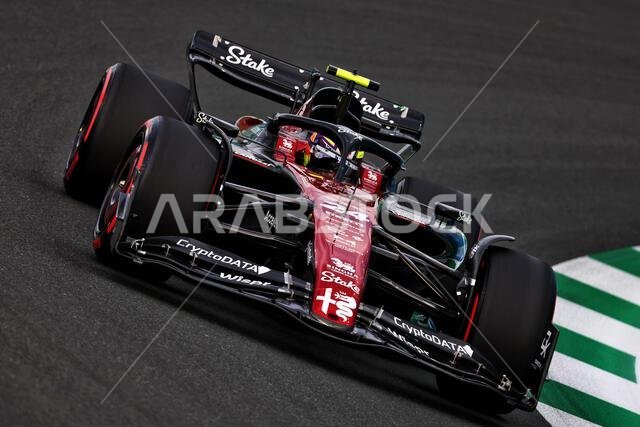 Jeddah, Saudi Arabia. 18th Mar, 2023. Zhou Guanyu (CHN) Alfa Romeo F1 Team C43. Formula 1 World Championship, Rd 2, Saudi Arabian Grand Prix, Saturday 18th March 2023. Jeddah, Saudi Arabia. Credit: James Moy/Alamy Live News