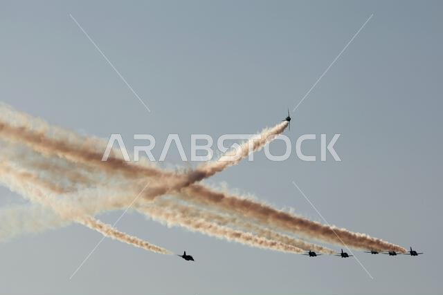 Jeddah, Saudi Arabia. 17th Mar, 2023. Circuit atmosphere - air display. Formula 1 World Championship, Rd 2, Saudi Arabian Grand Prix, Friday 17th March 2023. Jeddah, Saudi Arabia. Credit: James Moy/Alamy Live News