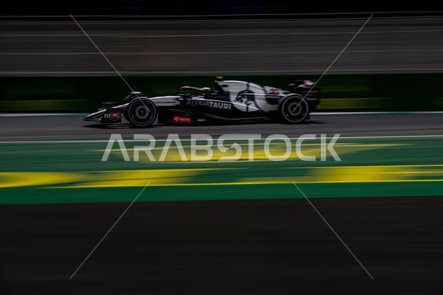 Jeddah, Saudi Arabia. 17th Mar, 2023. JEDDAH CORNICHE CIRCUIT, SAUDI ARABIA - MARCH 17: Yuki Tsunoda, AlphaTauri AT04 during the Saudi Arabian Grand Prix at Jeddah Corniche Circuit on Friday March 17, 2023 in Jeddah, Saudi Arabia. (Photo by Michael Potts/BSR Agency) Credit: BSR Agency/Alamy Live News