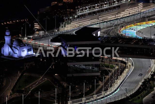 جدة، المملكة العربية السعودية. ١٧ مارس ٢٠٢٣. جورج راسل (بريطانيا) مرسيدس AMG F1 W14. ١٧/٠٣/٢٠٢٣. بطولة العالم للفورمولا ١، الجولة الثانية، جائزة السعودية الكبرى، جدة، المملكة العربية السعودية، يوم التجارب الحرة. حقوق الصورة محفوظة لـ: XPB/Press Association Images. المصدر: XPB Images Ltd/Alamy Live News
