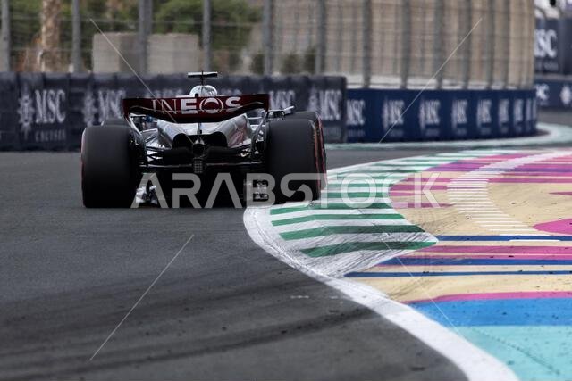 Jeddah, Saudi Arabia. 18th Mar, 2023. George Russell (GBR) Mercedes AMG F1 W14. 18.03.2023. Formula 1 World Championship, Rd 2, Saudi Arabian Grand Prix, Jeddah, Saudi Arabia, Qualifying Day. Photo credit should read: XPB/Press Association Images. Credit: XPB Images Ltd/Alamy Live News
