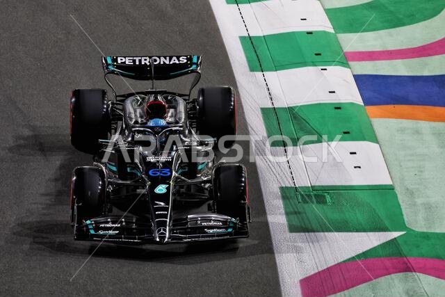 Jeddah, Saudi Arabia. 18th Mar, 2023. George Russell (GBR) Mercedes AMG F1 W14. 18.03.2023. Formula 1 World Championship, Rd 2, Saudi Arabian Grand Prix, Jeddah, Saudi Arabia, Qualifying Day. Photo credit should read: XPB/Press Association Images. Credit: XPB Images Ltd/Alamy Live News Jeddah, Saudi Arabia. 18th Mar, 2023. George Russell (GBR) Mercedes AMG F1 W14. 18.03.2023. Formula 1 World Championship, Rd 2, Saudi Arabian Grand Prix, Jeddah, Saudi Arabia, Qualifying Day. Photo credit should read: XPB/Press Association Images. Credit: XPB Images Ltd/Alamy Live News