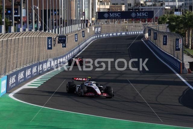 Jeddah, Saudi Arabia. 17th Mar, 2023. Nico Hulkenberg (GER) Haas VF-23. 17.03.2023. Formula 1 World Championship, Rd 2, Saudi Arabian Grand Prix, Jeddah, Saudi Arabia, Practice Day. Photo credit should read: XPB/Press Association Images. Credit: XPB Images Ltd/Alamy Live News