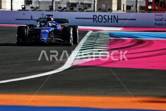 Jeddah, Saudi Arabia. 17th Mar, 2023. Alexander Albon (THA) Williams Racing FW45. Formula 1 World Championship, Rd 2, Saudi Arabian Grand Prix, Friday 17th March 2023. Jeddah, Saudi Arabia. Credit: James Moy/Alamy Live News