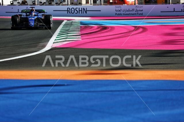 Jeddah, Saudi Arabia. 17th Mar, 2023. Alexander Albon (THA) Williams Racing FW45. Formula 1 World Championship, Rd 2, Saudi Arabian Grand Prix, Friday 17th March 2023. Jeddah, Saudi Arabia. Credit: James Moy/Alamy Live News