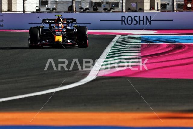 Jeddah, Saudi Arabia. 17th Mar, 2023. Sergio Perez (MEX) Red Bull Racing RB19. Formula 1 World Championship, Rd 2, Saudi Arabian Grand Prix, Friday 17th March 2023. Jeddah, Saudi Arabia. Credit: James Moy/Alamy Live News