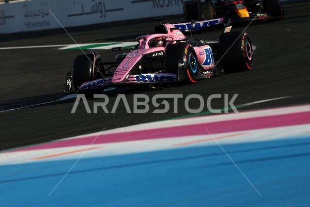 Jeddah, Saudi Arabia. 17th Mar, 2023. Esteban Ocon (FRA) Alpine F1 Team A523. Formula 1 World Championship, Rd 2, Saudi Arabian Grand Prix, Friday 17th March 2023. Jeddah, Saudi Arabia. Credit: James Moy/Alamy Live News