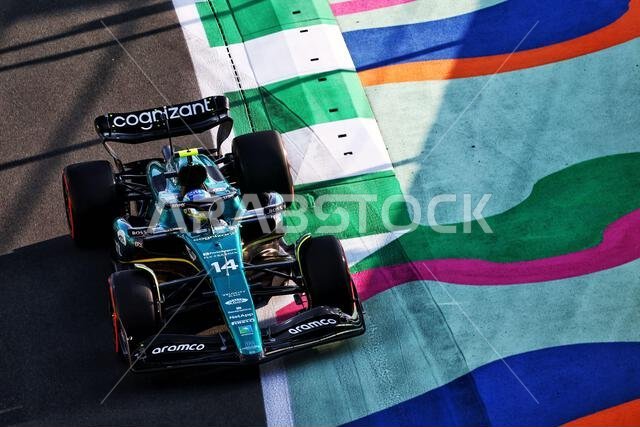 Jeddah, Saudi Arabia. 17th Mar, 2023. Fernando Alonso (ESP) Aston Martin F1 Team AMR23. Formula 1 World Championship, Rd 2, Saudi Arabian Grand Prix, Friday 17th March 2023. Jeddah, Saudi Arabia. Credit: James Moy/Alamy Live News
