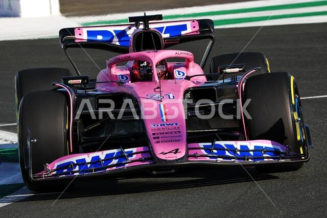 Jeddah, Saudi Arabia. 17th Mar, 2023. Esteban Ocon (FRA) Alpine F1 Team A523. Formula 1 World Championship, Rd 2, Saudi Arabian Grand Prix, Friday 17th March 2023. Jeddah, Saudi Arabia. Credit: James Moy/Alamy Live News