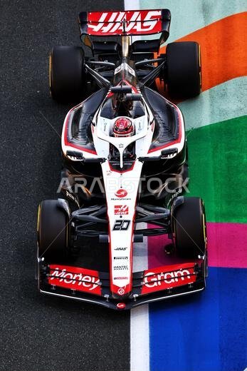 Jeddah, Saudi Arabia. 17th Mar, 2023. Kevin Magnussen (DEN) Haas VF-23. Formula 1 World Championship, Rd 2, Saudi Arabian Grand Prix, Friday 17th March 2023. Jeddah, Saudi Arabia. Credit: James Moy/Alamy Live News