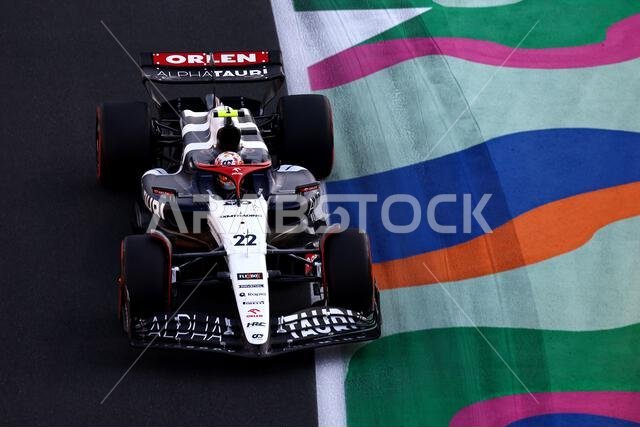 Jeddah, Saudi Arabia. 17th Mar, 2023. Yuki Tsunoda (JPN) AlphaTauri AT04. Formula 1 World Championship, Rd 2, Saudi Arabian Grand Prix, Friday 17th March 2023. Jeddah, Saudi Arabia. Credit: James Moy/Alamy Live News