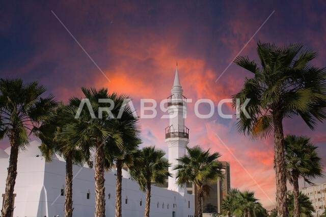 Jaffali mosque in jeddah saudi arabia.Islamic architecture and culture.