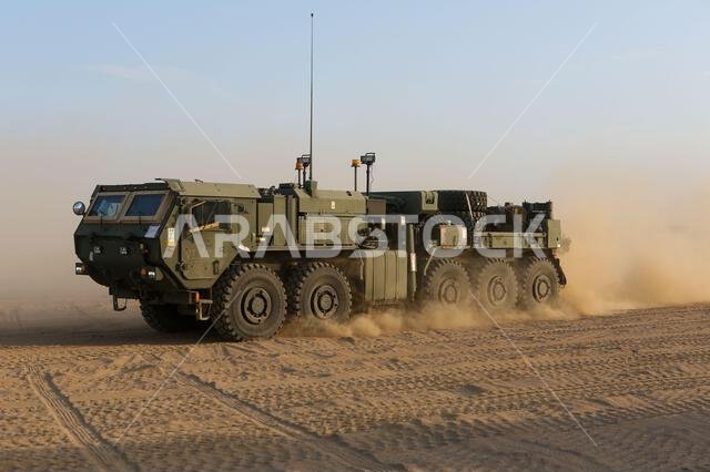 U.S. Marines with 1st Transportation Battalion, Combat Logistics Regiment 1, 1st Marine Logistics Group, begin a convoy during exercise Native Fury 22 at a Logistics Support Area established in the Kingdom of Saudi Arabia, Aug. 14, 2022. Native Fury 22 is a biennial exercise focused on the demonstration of the rapid offload and integration of a Maritime Prepositioned Force in the U.S. Central Command area of responsibility in support of regional security, crisis response, and contingency operati