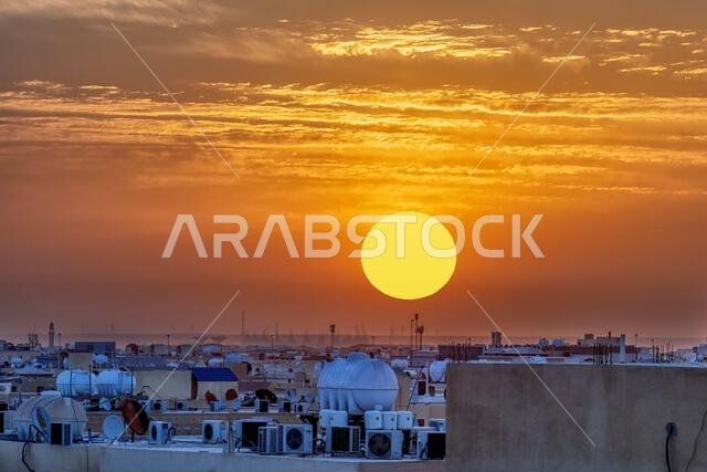 شروق الشمس فوق الرياض