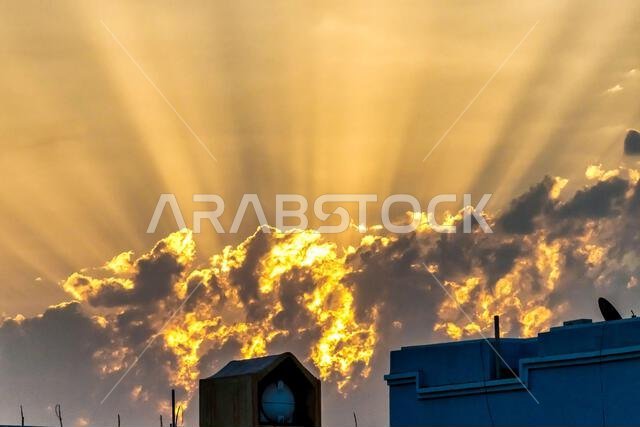 شروق الشمس في الرياض
