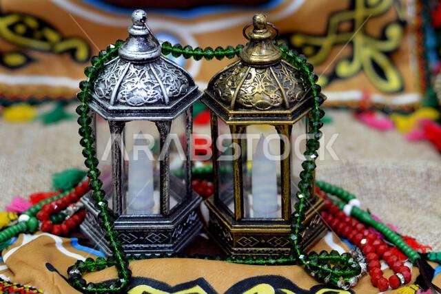 Ramadan Lantern lamp or Fanous Ramadan on a Ramadan background as a festive celebration of the Islamic fasting days in Arabian Islamic countries, reli Ramadan Lantern lamp or Fanous Ramadan on a Ramadan background as a festive celebration of the Islamic fasting days in Arabian Islamic countries, reli