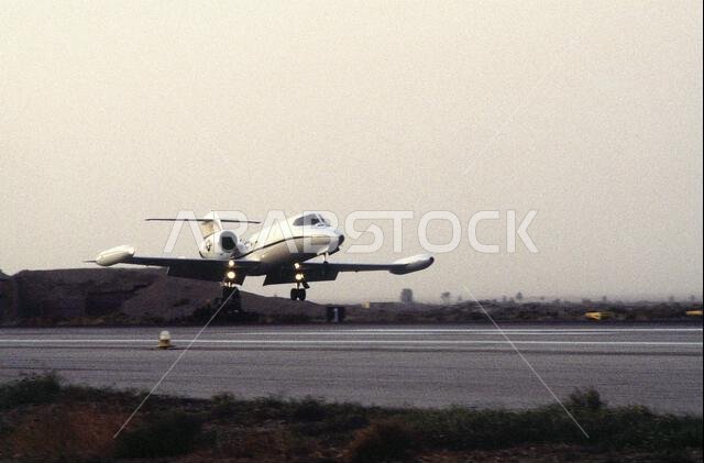 A C-21 aircraft from Scott Air Force Base, Illinois comes in for a landing at Azaraq Air Base, Jordan. The plane is carrying MGEN. Carl F. Franklin, the Joint Task Force, Southwest Asia Commander. He will be meeting personnel participating in the Air Power Expeditionary Force. An ancillary mission of the Force is to assist US Air Force and other multinational forces operating in Saudi Arabia and other nearby countries patrol the no-fly zone over southern Iraq. Subject Operation/Series: AIR POWER A C-21 aircraft from Scott Air Force Base, Illinois comes in for a landing at Azaraq Air Base, Jordan. The plane is carrying MGEN. Carl F. Franklin, the Joint Task Force, Southwest Asia Commander. He will be meeting personnel participating in the Air Power Expeditionary Force. An ancillary mission of the Force is to assist US Air Force and other multinational forces operating in Saudi Arabia and other nearby countries patrol the no-fly zone over southern Iraq. Subject Operation/Series: AIR POWER