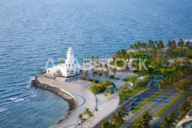 Jeddah, Saudi Arabia - Corniche Mosque, jeddah Waterfront , Red Sea Coast