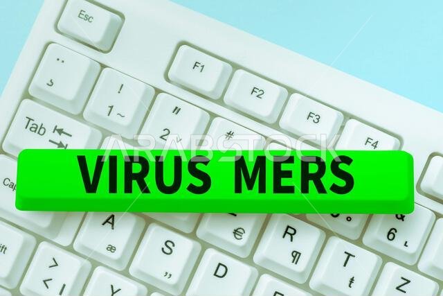 Text sign showing Virus Mers. Internet Concept viral respiratory illness that first reported in Saudi Arabia Text sign showing Virus Mers. Internet Concept viral respiratory illness that first reported in Saudi Arabia