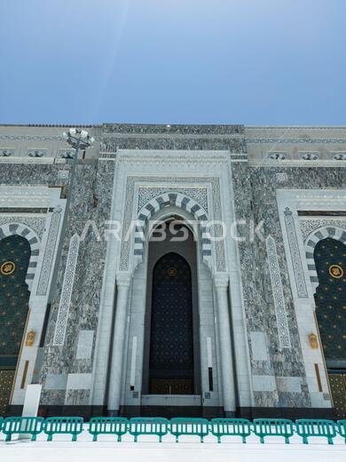Mecca , Saudi Arabia 12 May 2021 , Muslim prayers at Makkah - Al Haram mosque from outside
