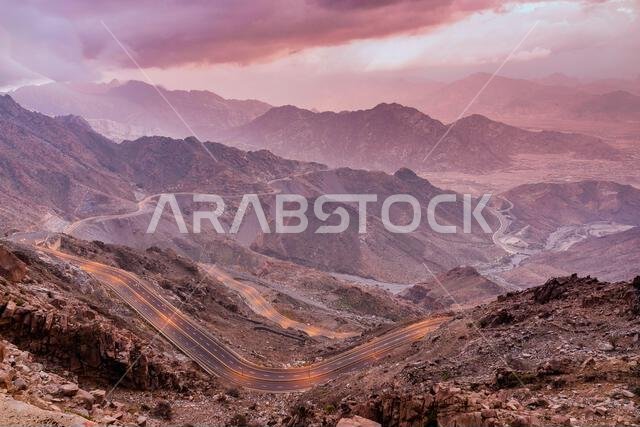Beautiful landscape of Taif city, Saudi Arabia