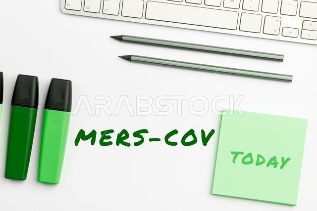 Hand writing sign Mers Cov. Concept meaning viral respiratory illness that first reported Saudi Arabia Hand writing sign Mers Cov. Concept meaning viral respiratory illness that first reported Saudi Arabia